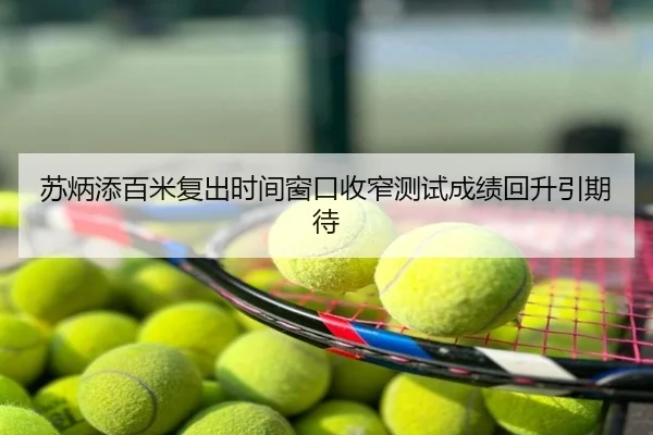 苏炳添百米复出时间窗口收窄测试成绩回升引期待